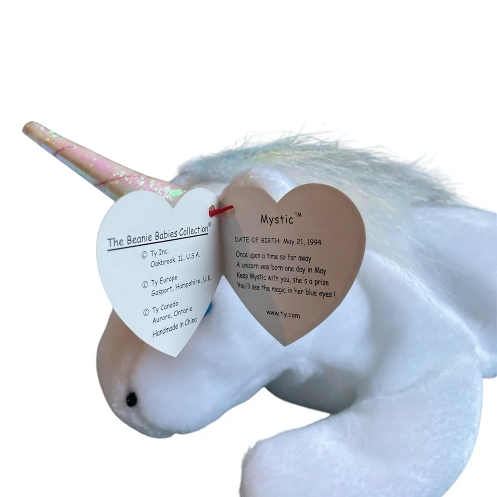 TY Beanie Babies Mystic the Unicorn – Set of 3 Vintage with Tag Errors